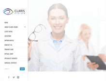 Tablet Screenshot of clarisvision.com